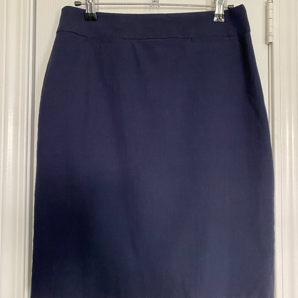 Banana Republic Petite Navy Wool-Blend Skirt – Size 4P